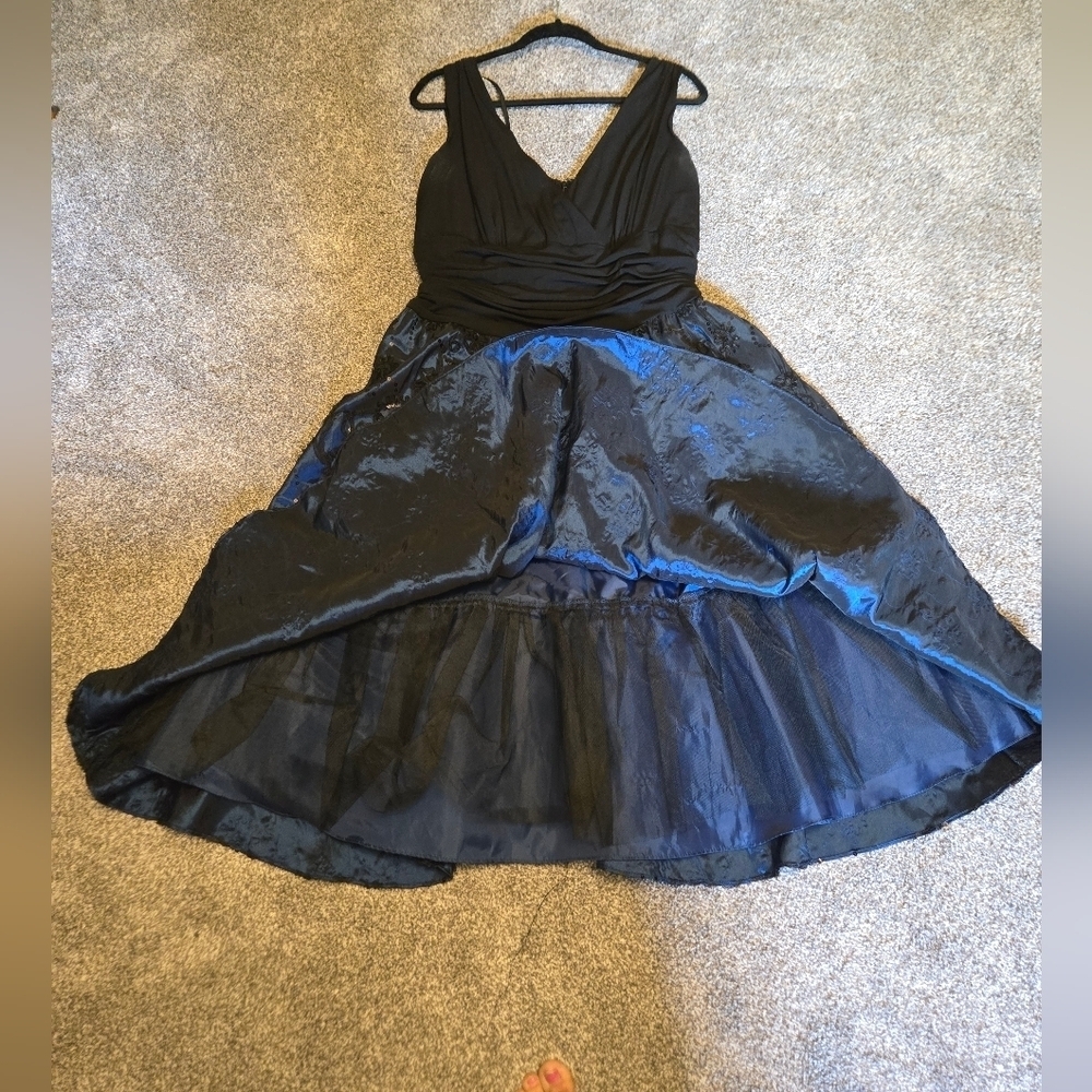 Dress Barn Black and Blue Cocktail Dress - Picture 5 of 6